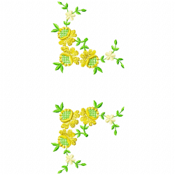 Flowers And Tree Embroidery Design 6 Flowers And Tree Embroidery Design 6